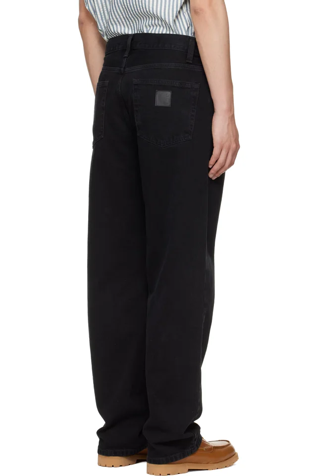 Carhartt Work In Progress Black Aaron Jeans, photo 3 of 4 from SSENSE