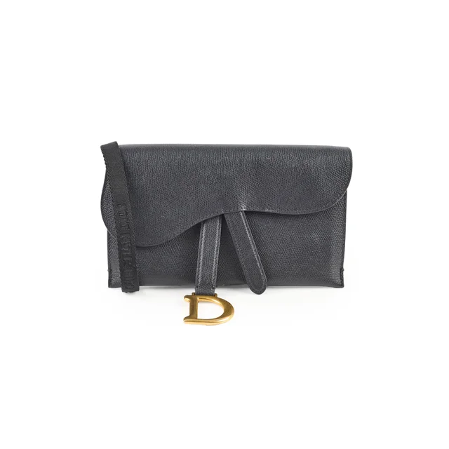 Dior Saddle Belt Bag Black in Black Calfskin from The Purse Affair
