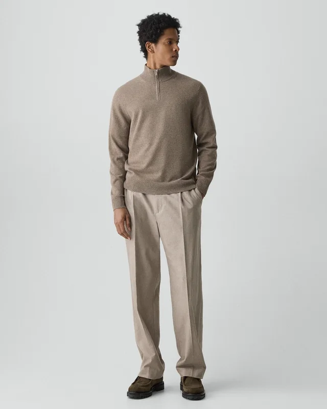Theory Hilles Quarter-Zip Sweater in Cashmere, photo 6 of 7 from Theory