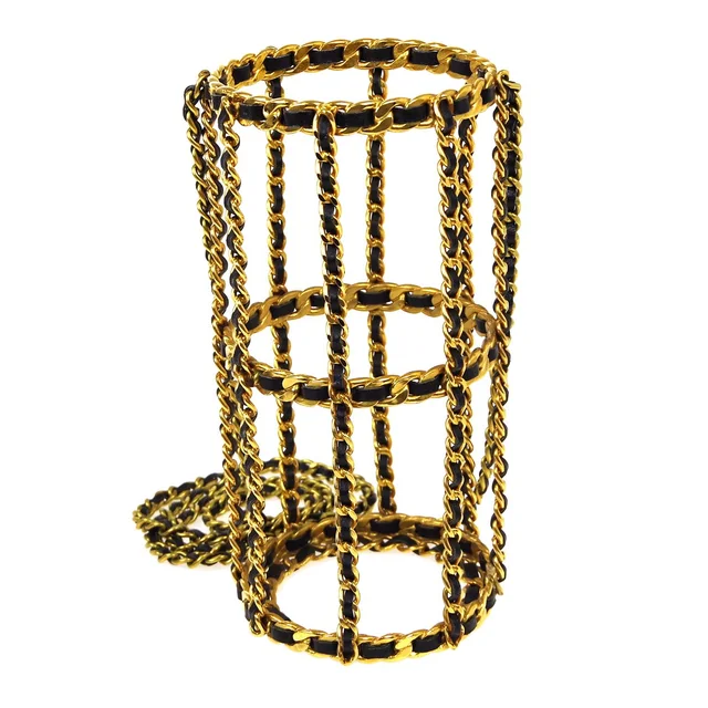 Chanel 1994 Chain Bottle Holder in Leather from AMORE Vintage Tokyo