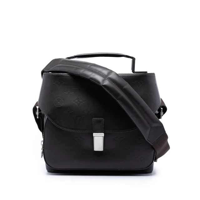 Brown Louis Vuitton Monogram Glace Charly Satchel in Brown Calfskin from Designer Revival