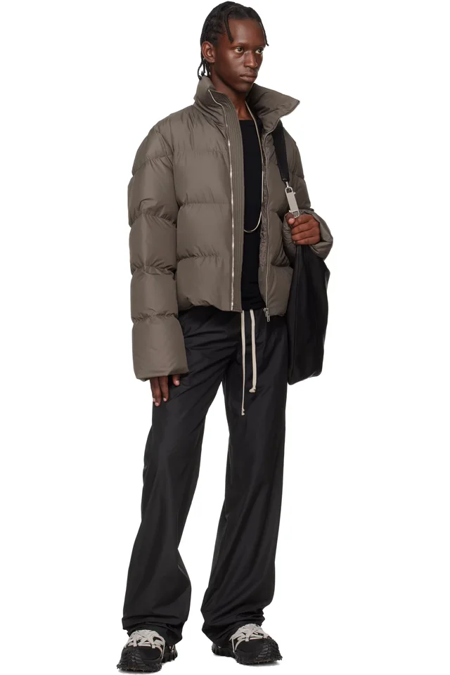 Moncler + Rick Owens Black Drawstring Trousers, photo 4 of 4 from SSENSE