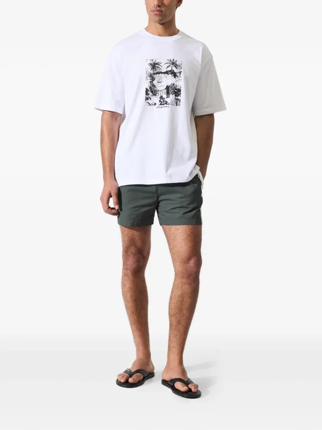 Karl Lagerfeld graphic-print T-shirt, photo 2 of 2 from FARFETCH