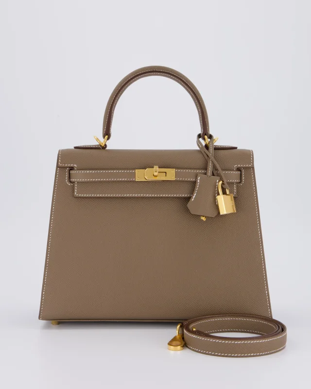 Hermès Kelly 25 Sellier Bag in Taupe Epsom leather from Sellier, photo 19 of 21
