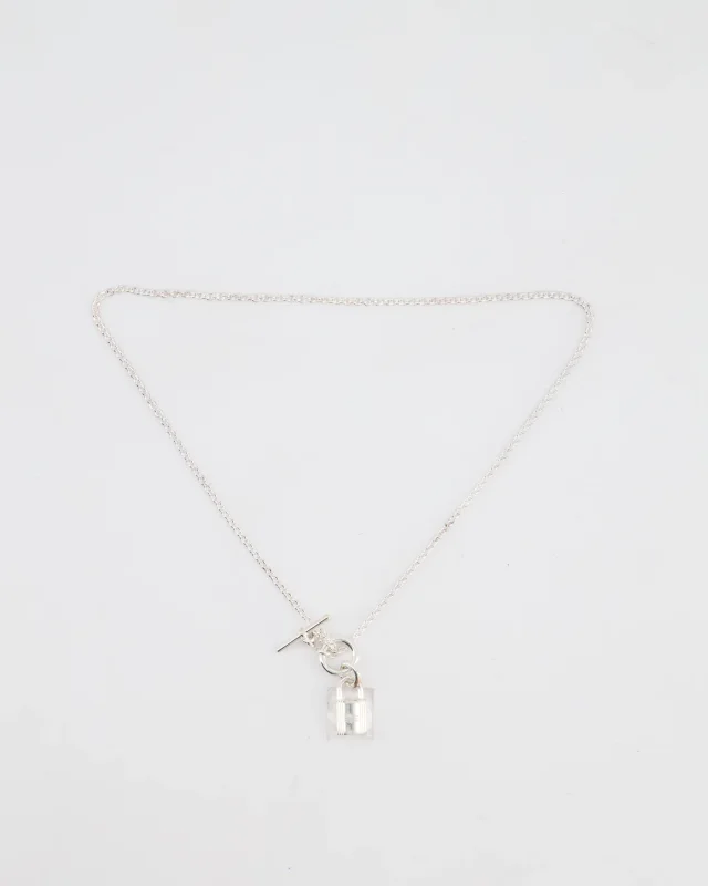 Hermès Palladium Kelly Cadenas Pendant Necklace from Sellier, photo 2 of 5