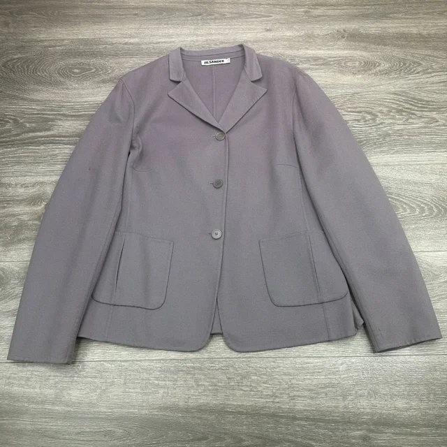 Jil Sander Blazer Jacket Womens 42 Gray Cashmere Pocket Unconstructed Italy Made in gray Cashmere from Poshmark