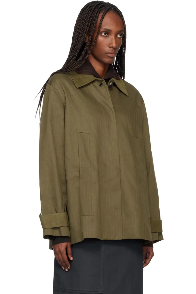 Khaki Proenza Schouler White Label Angela Jacket, photo 2 of 4 from SSENSE