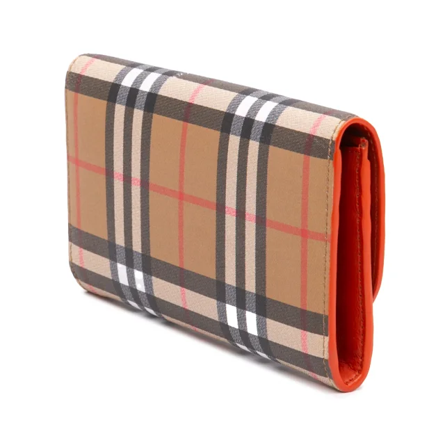 Burberry House Check Coated Canvas Halton Continental Wallet Long Wallets in Beige Coated canvas from Designer Revival, photo 2 of 6