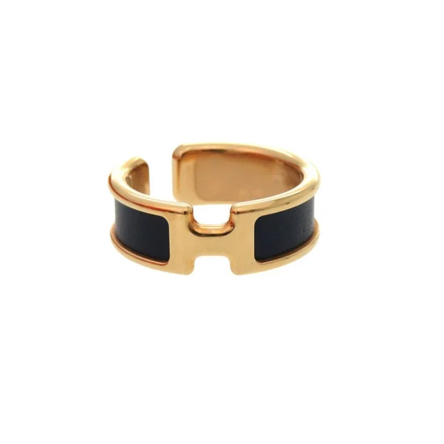 Hermès Olympe GM Leather Navy Gold in Navy Leather from The Reluxe