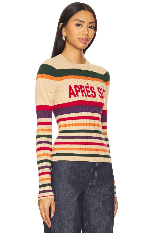 Show Me Your Mumu Slopes Sweater in Apres Ski Stripe, photo 2 of 4 from REVOLVE (Canada)
