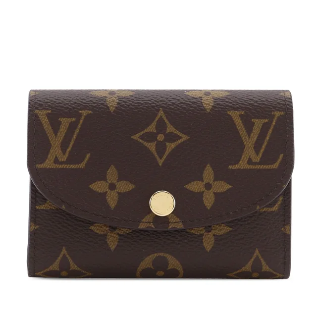 Brown Louis Vuitton Monogram Rosalie Coin Purse in Brown Coated canvas from Designer Revival