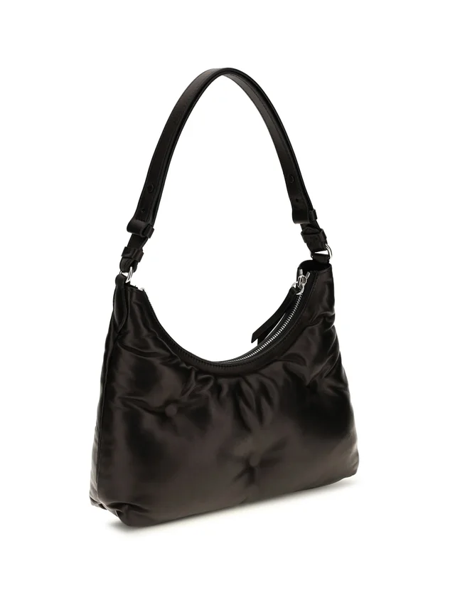 Maison Margiela Glam Slam Shoulder Bag — Black Lamb Leather in Black Lambskin from HEWI, photo 2 of 2