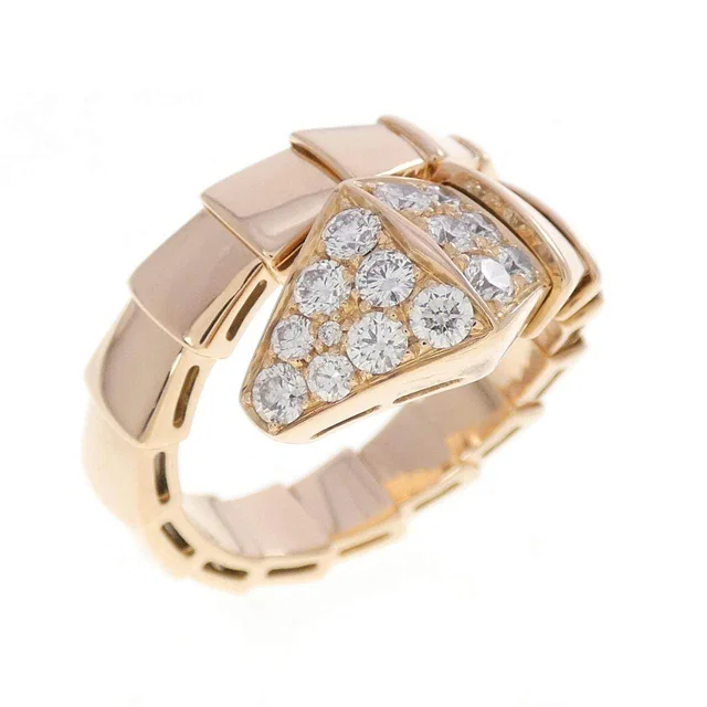 Bvlgari Serpenti Au750 Diamond Ring Size 15 from LuxUness