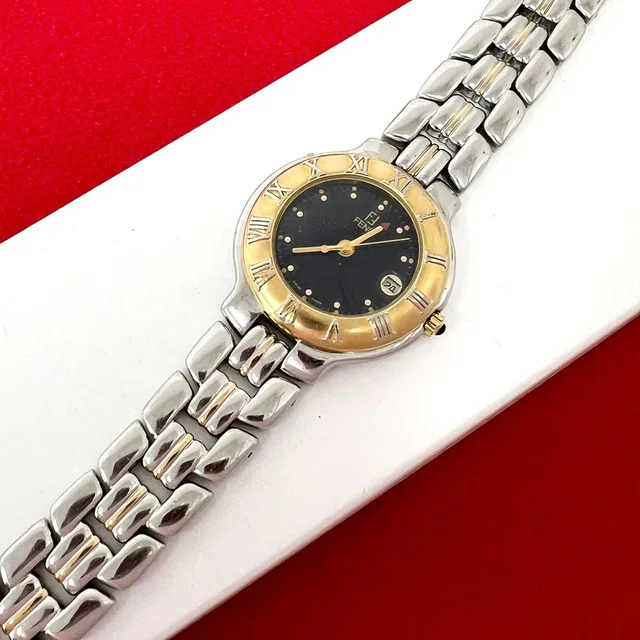 Fendi Vintage Stainless Quartz Watch Wrist Silver Gold in Gold from The Reluxe