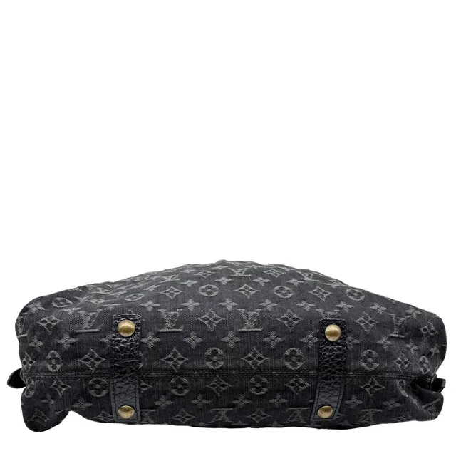 Louis Vuitton Neo Cabby MM Monogram Denim Hobo Bag Black in Black Denim from Dallas Designer Handbags, photo 2 of 2