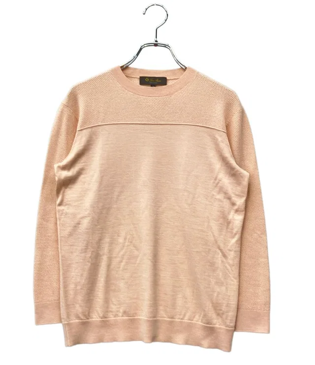 Loro Piana Long Sleeve Knit Cashmere Silk 38 Sweater in Silk from The Reluxe