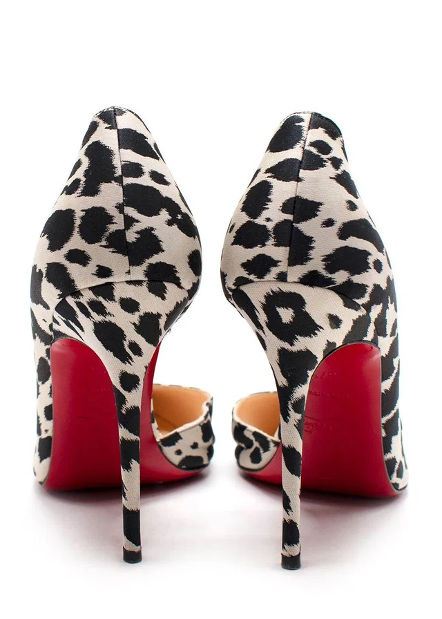 Christian Louboutin Leopard-Print Stiletto Heels in Leather from HEWI