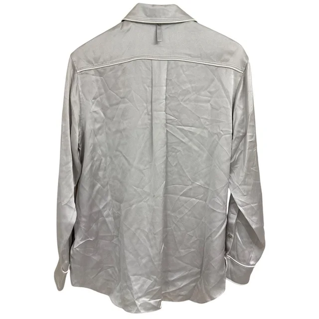 Burberry Silk Long Sleeve Shirt in Silk from LuxUness, photo 2 of 2