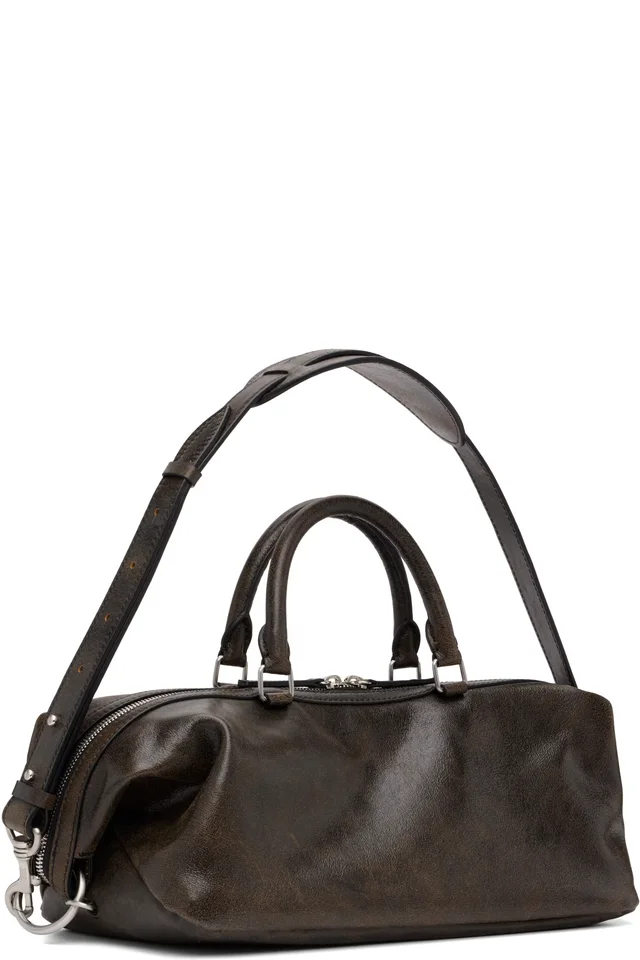 MARGESHERWOOD Brown Dumpling EW Bag, photo 3 of 4 from SSENSE