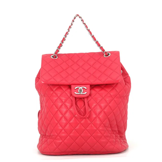 Chanel Matelasse Backpack RedA91121 Lambskin in Lambskin from GALLERY RARE