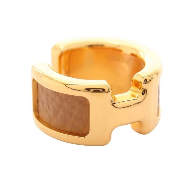 Hermès Olympe PM Leather Ear Cuff Earring in Leather from The Reluxe