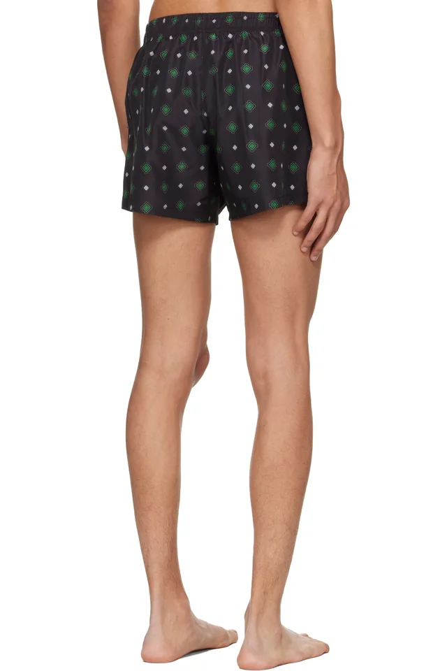 Moschino Black Teddy Swim Shorts, photo 3 of 4 from SSENSE