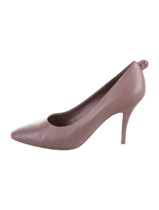Ferragamo Leather Pumps in pink Leather from The RealReal