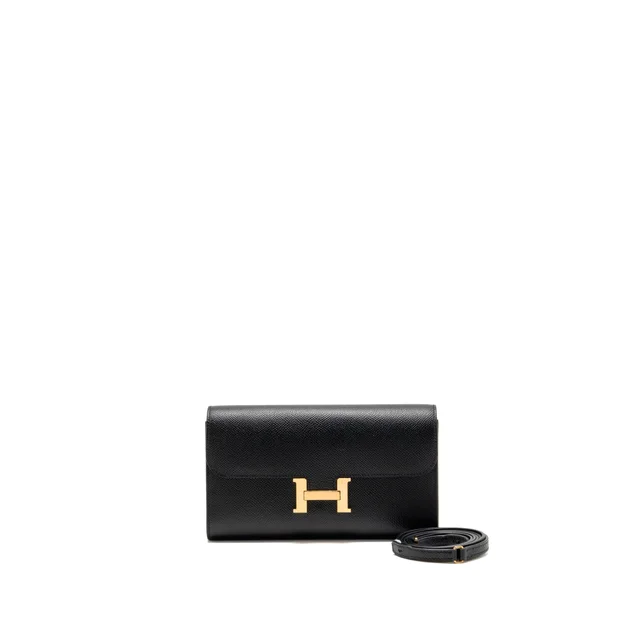 Hermès Constance to Go Epsom Black RGHW Stamp Z in Black Epsom leather from EMIER