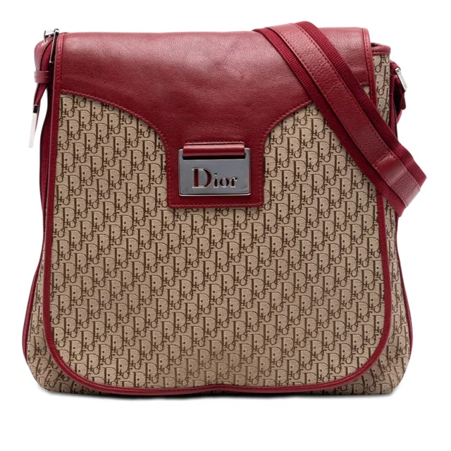 Red Dior Diorissimo Trotter Canvas Street Chic Crossbody in Red Canvas from Designer Revival