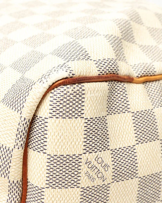 Louis Vuitton Damier Azur Keepall Bandoulière 55 in Canvas from A Retro Tale, photo 7 of 13