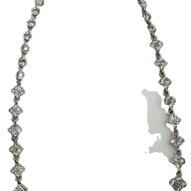 Givenchy Women's Necklace - Silver in silver|gray from Depop, photo 1 of 1