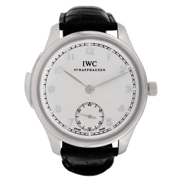 Unused IWC Portuguese 44mm IW544906 in Platinum from Gray And Sons