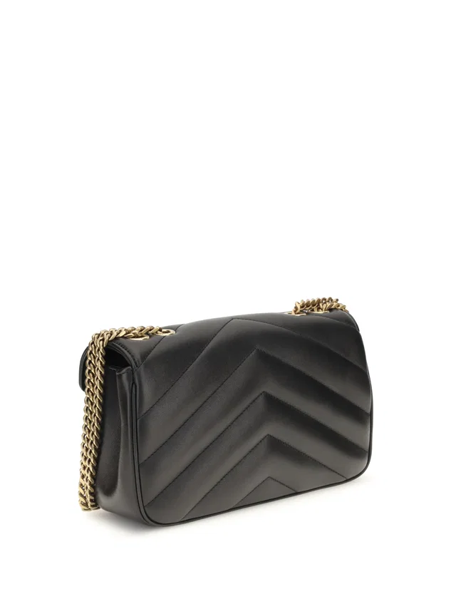 Saint Laurent Loulou Crossbody Bag — Black Lamb Leather in Black Lambskin from HEWI