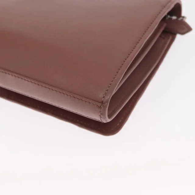 Fendi F Is Wallet On Chain Leather Pink Bag in Pink Leather from HEWI, photo 12 of 24