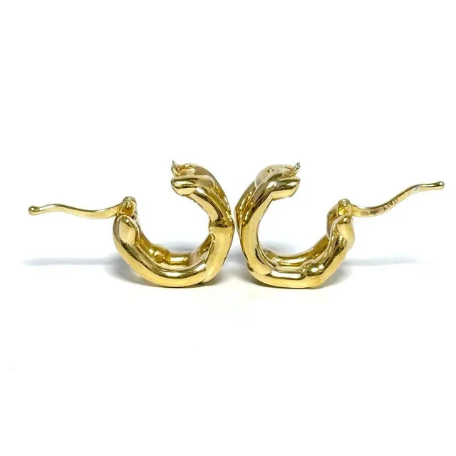 Bottega Veneta Silver Earrings in Silver from LuxUness, photo 2 of 2
