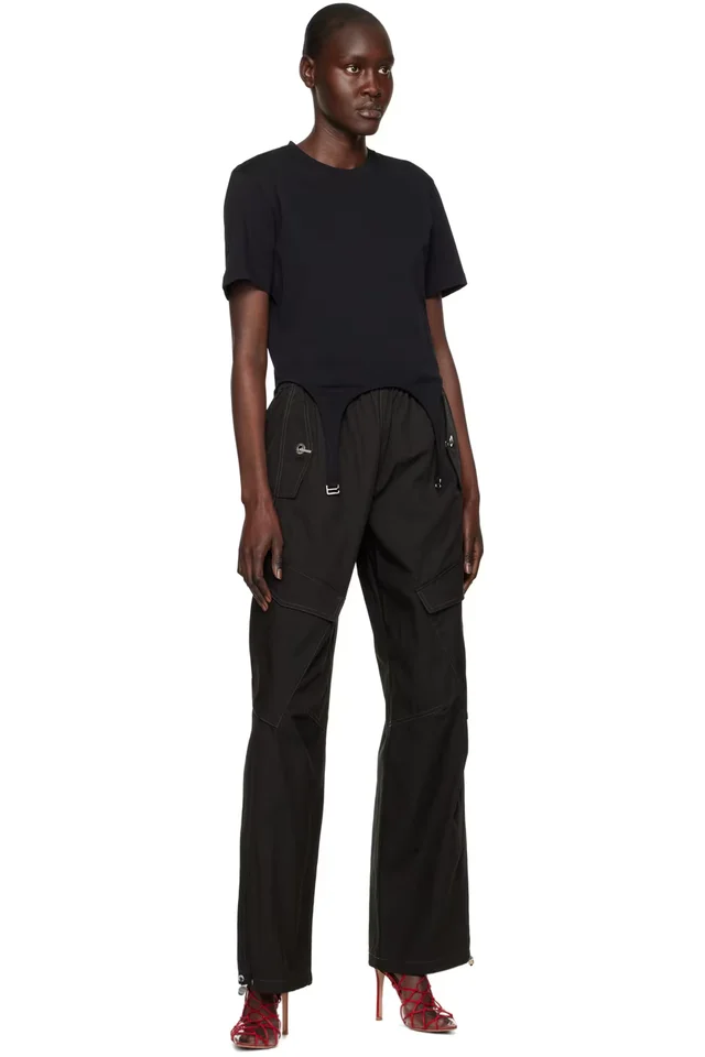 Dion Lee Black Latch Trousers, photo 4 of 4 from SSENSE