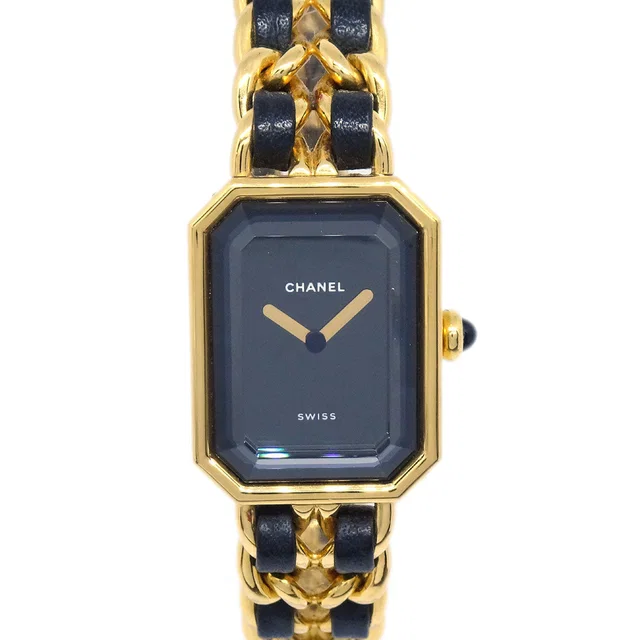 Chanel Premiere Watch Gold #L in Gold Leather from AMORE Vintage Tokyo