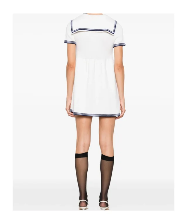 SHUSHU TONG bow-detail sailor-collar mini dress, photo 2 of 3 from SENSER