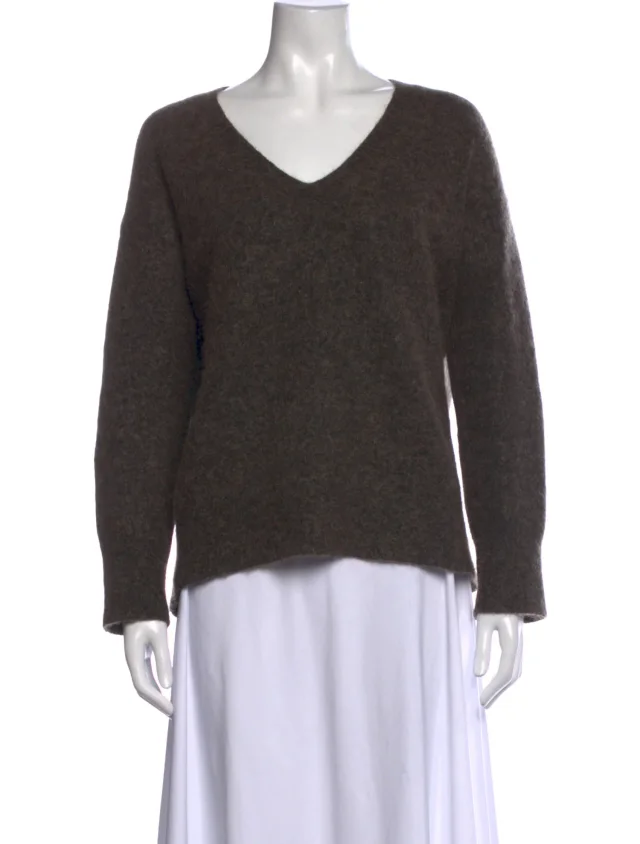 The Row Emka Mohair Sweater w/ Tags in brown|red from The RealReal