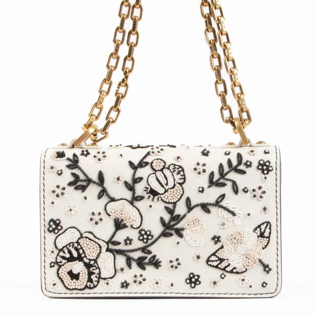 Dior Cream Embroidered Mini J'Adior Bag in White from Labellov, photo 4 of 6