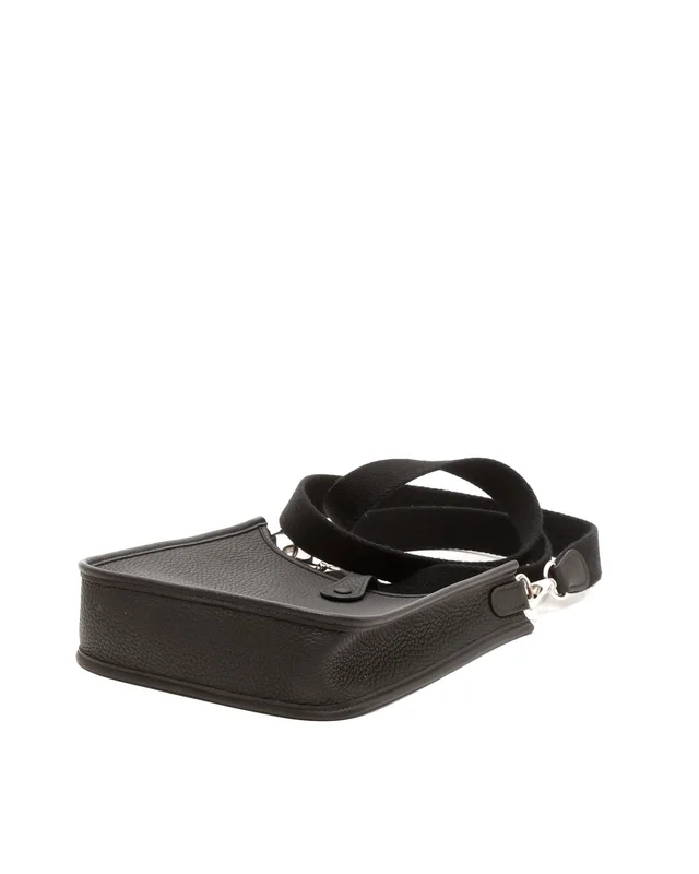Hermès Evelyne 16 TPM Taurillion Clemence Black Bag in Black Clemence leather from A Retro Tale, photo 5 of 9