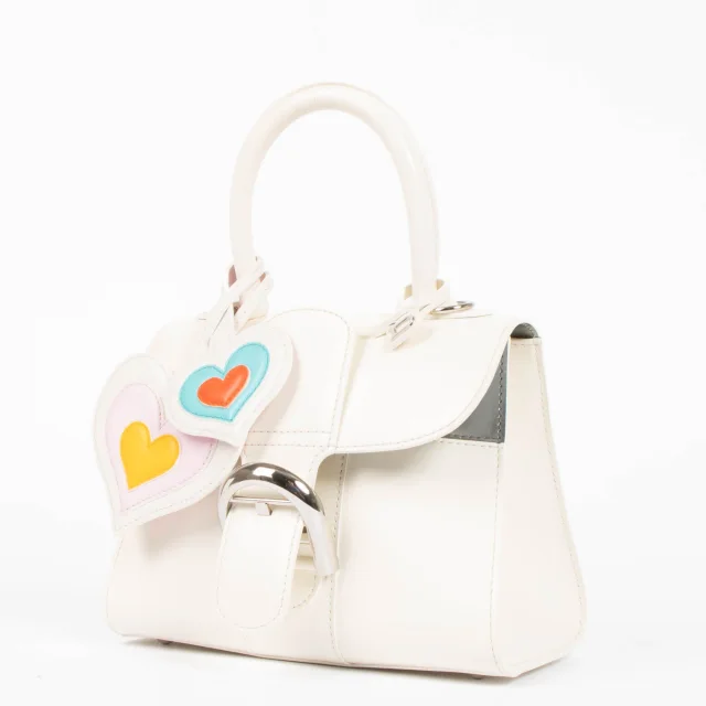 Delvaux Ivory/Antique Silver Box Calf Brillant Mini Mirage in White Box leather from Labellov, photo 2 of 7