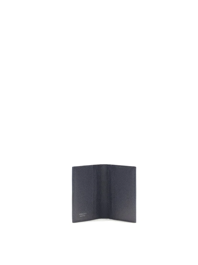 Ferragamo Gancini Card Case — Navy Calf Leather Cases in Navy Calfskin from HEWI