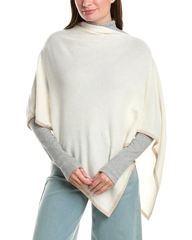 Sofia Cashmere sofiacashmere Asymmetrical Cashmere-Blend Poncho, image 1 of 1 from Rue La La