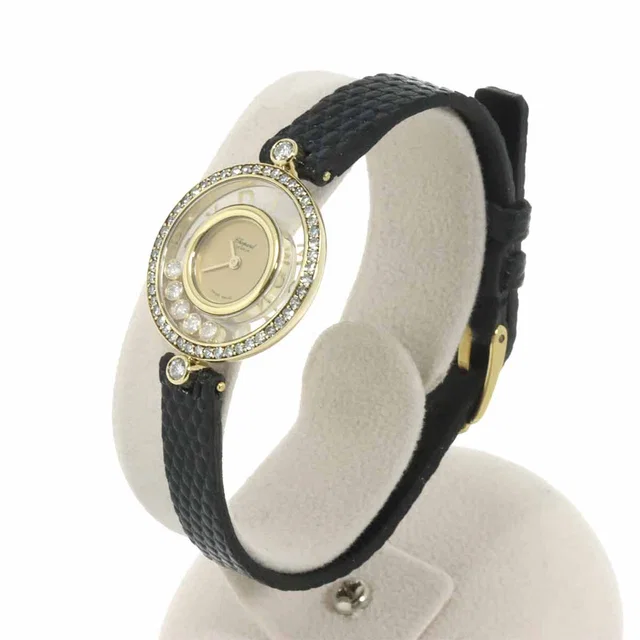 Chopard Happy Diamonds 20/3926-12 Women's Watch in Yellow Leather from Luxury Promise