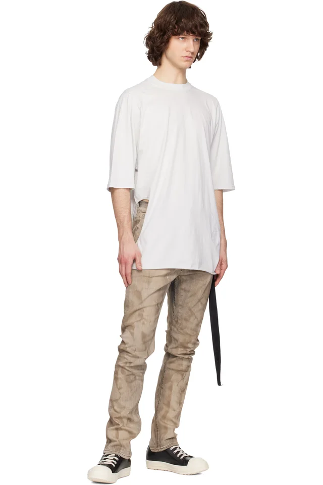 Rick Owens DRKSHDW Gray Temple Detroit Cut Jeans, photo 4 of 4 from SSENSE