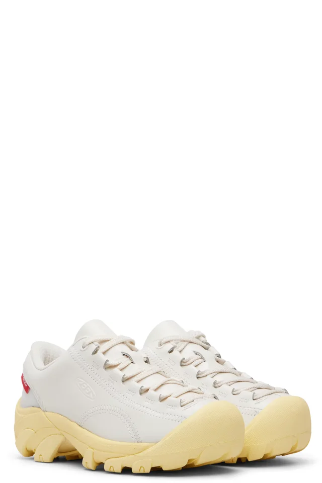 KEEN White & Yellow PHILEO Edition Targher Sneakers, photo 4 of 5 from SSENSE