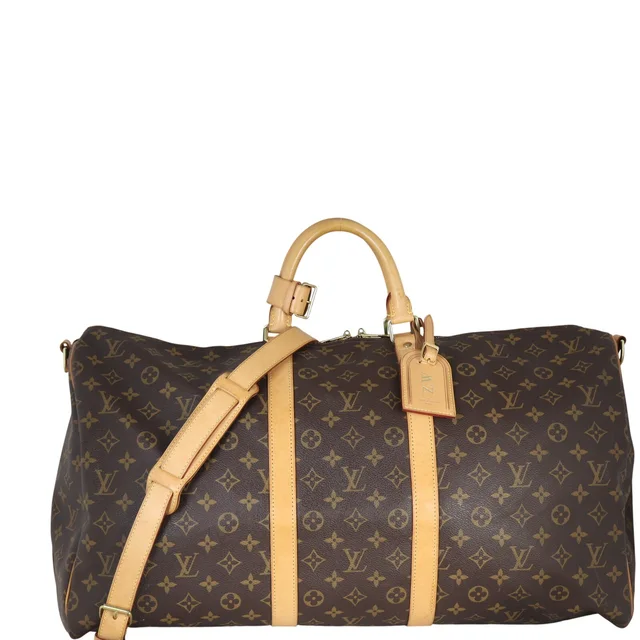 Louis Vuitton Keepall 55 Bandouliere Monogram in Coated canvas from Luxe.It.Fwd