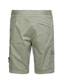 Stone Island Cargo shorts with side pockets in 97% Cotton, 3% Elastane, photo 4 of 5 from LUISAVIAROMA
