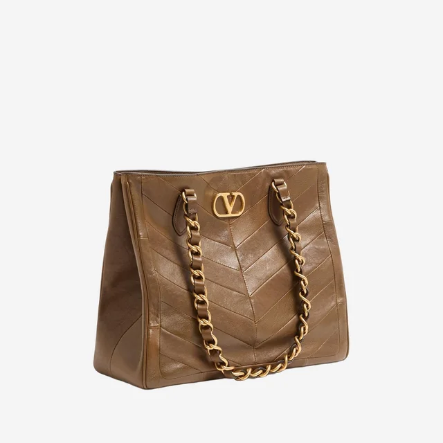 Valentino Garavani Lasein Shoulder Bag — Brown Leather in Brown Leather from HEWI, photo 2 of 2